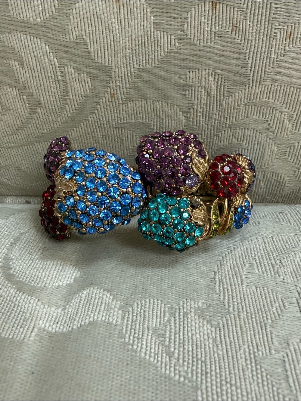Vintage Butler and Wilson jeweled Fruit Bracelet